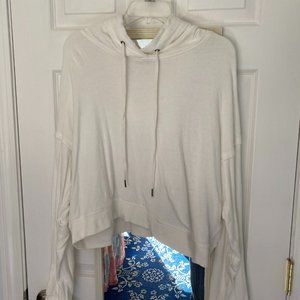 NWOT Crop style white hoodie, Large by Splendid